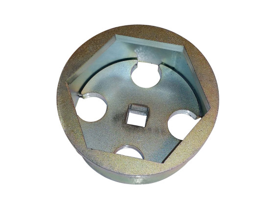 LMC Navmutterpipe, 6-kant ,SW105mm. - Meritor 21225804,MST3105.