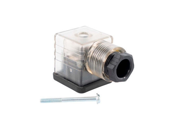 Kontakt m/diode. 3-pin 28x28 mm.