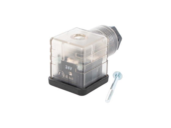 Kontakt m/diode. 3-pin 28x28 mm.