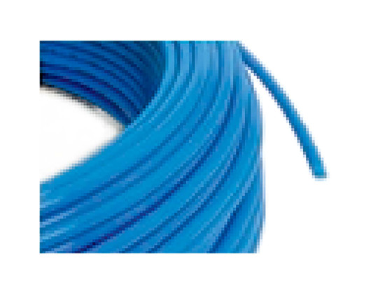 Raufoss plastrør, 6x1, Blå, 100m rull DIN 73378 - 672048