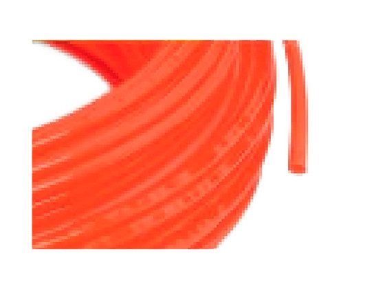 Raufoss plastrør, 6x1, Rød, 100m rull DIN 73378 - 672049