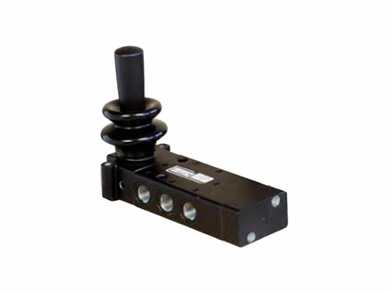 5/3-veis ventil manuell 1/8" m/fjærretur, stengt senter - X3343802