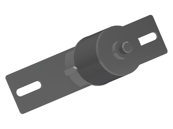 Brakett markeringslampe 130x29 mm  f/rør - 20241405