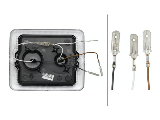 Lygteglas, blinklys - 24V - Innsats