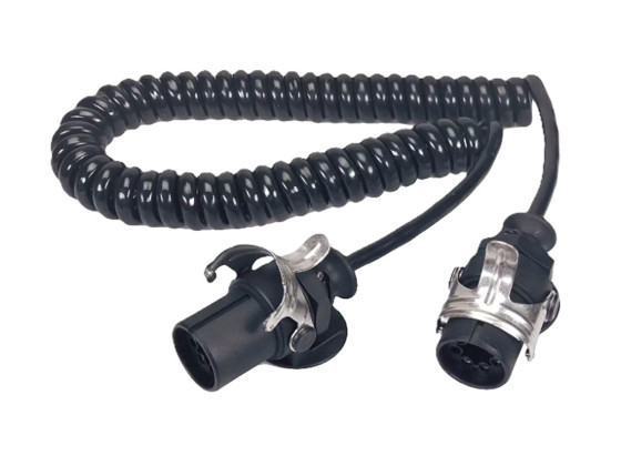 EBS spiralkabel 7 pol 24v 4,5 arb lengde - AK 651082012