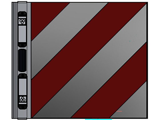 Breddemarkering m/lys SE/EU/NO kvadratisk HF