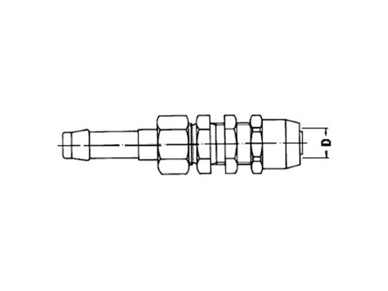 Slangestuss ø11mm slange 10x1,5 - WIRA 351 1103 2
