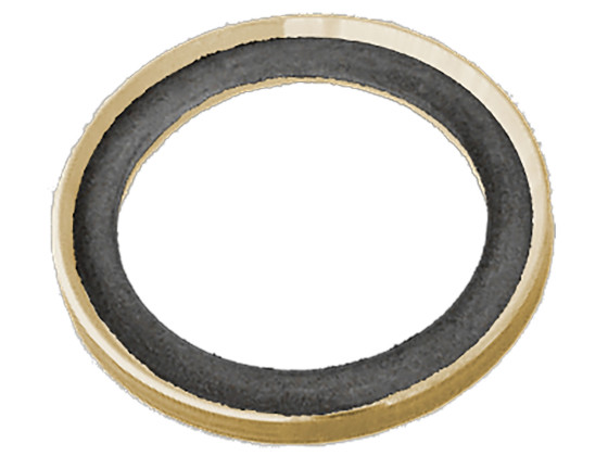 Trykkring + O-ring M22x1,5 (messing) - 6239143