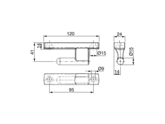 Overhengsel 25x120 mm - 2046