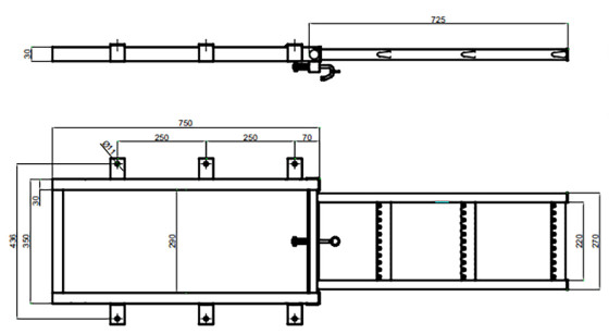 Uttrekksstige 3 trinn zink-galv