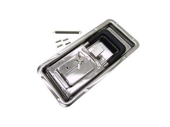 Lås innb. 25/Ø15,5mm rustfri - 2351