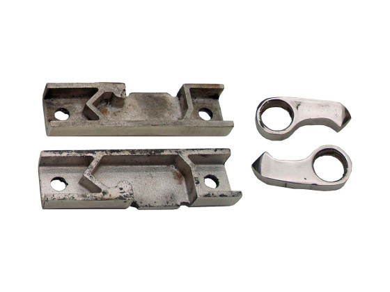 Gaffel og fotstykke for Ø15mm rør rustfri