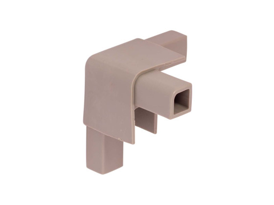 Plasthjørne f/25mm RAL9007 alugrå - 358149