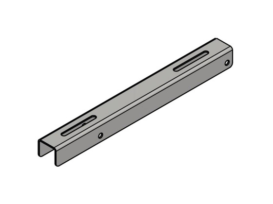 Brakett f/sidehinder ytre H495 mm.