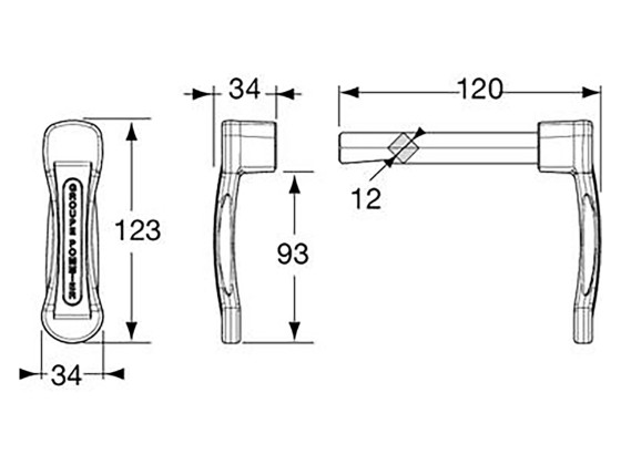 Pommier Plastik håndtak - 2243481PO