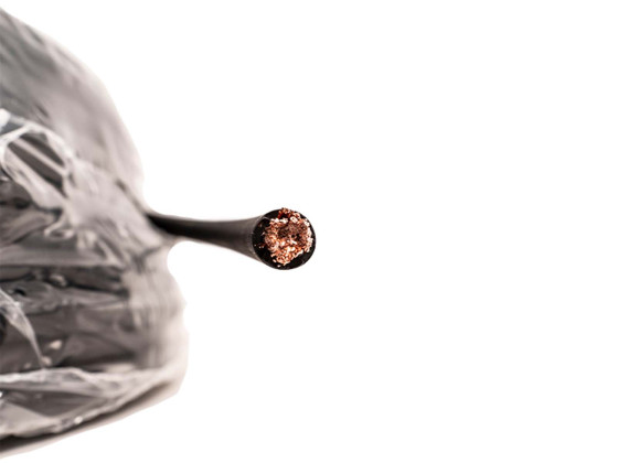 NORDLYS Kabel 35mm² Gummi Svart 25m trommel