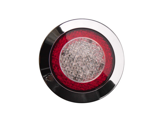 Baklampe Jokon LED 24V, m/krom kant, Ip 67 - 2500 mm kabel    10.0056.100