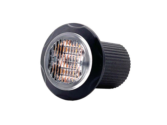 NORDLYS+ Blinklys oransje 1-LED 10-30V rund innebygd