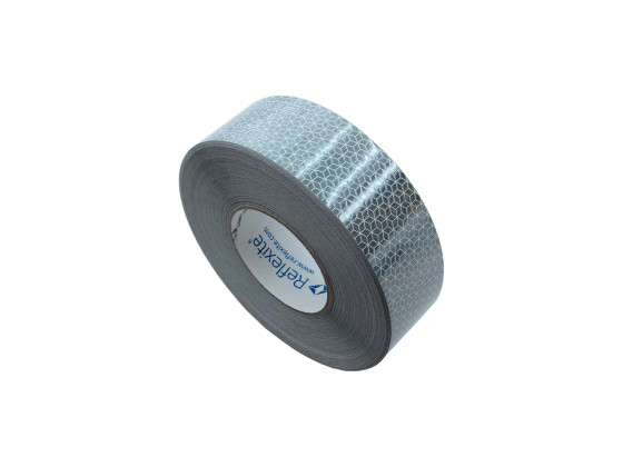 Refleksbånd hvit 50 mm 50 mtr. - Oralite R38540-41,F015