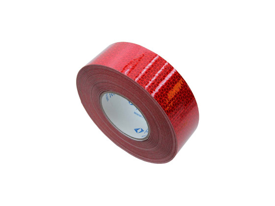 Refleksbånd rød 50 mm 50 mtr - Oralite R38540-41,F012