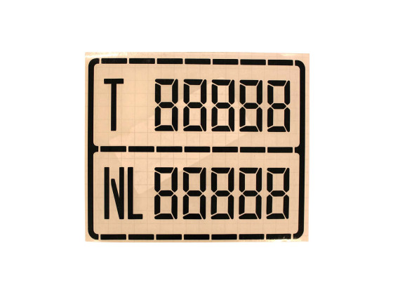 Vekttavle, nyttelast 5siffret sort - 41031