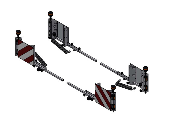 Bred last markering m/lys+rotorlygte EU sæt