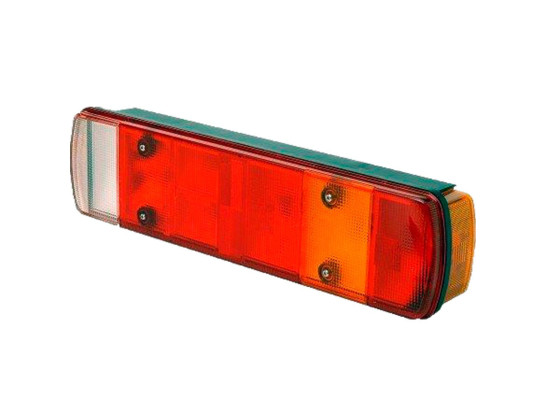 Baklampe Rubbolite 515x132x80mm universal - 461/07/00 m/gj.føring midt bak