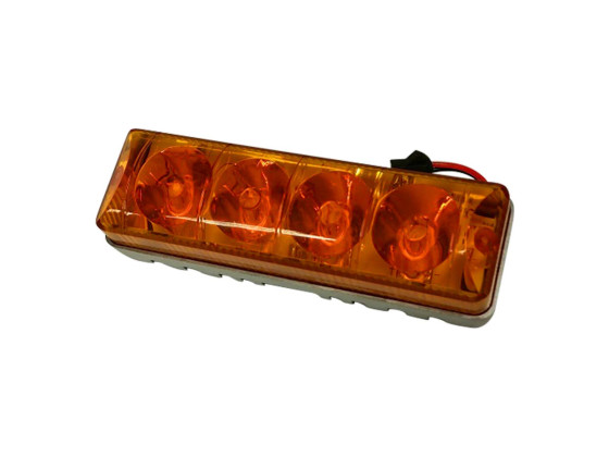 Varsellys,lampe/center f/varselbjelke m/orange glass - STR-BULB-YLW