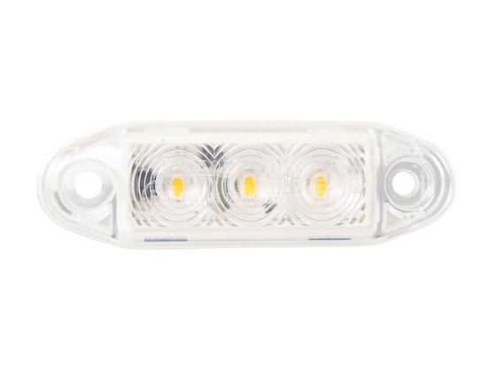 LED markeringslampe Clear , Hvit , for Metec - 770226
