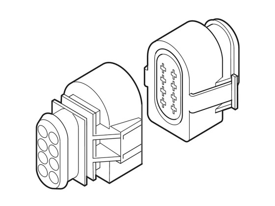 Eberspächer Kontaktstykke Hydronic kp m/kabelsko - 22.1000.30.1021