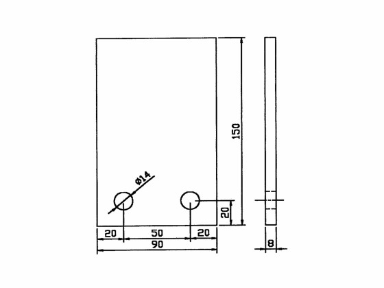 Platefeste MB Atego 2 hull grunnet - 3046