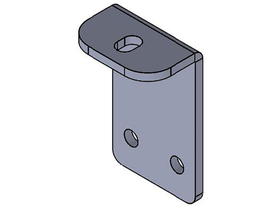 Nedre konsoll høyde 140mm 1 hull galv - ALB109104_kombi