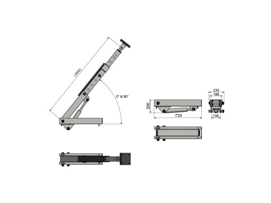 Hydraulisk båtstøtte
