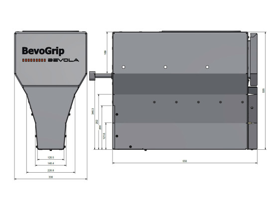 BevoGrip Y330/130 sandstrøer HH m. kabel