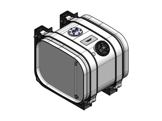 Aggregattank rustfri 37L, 350x310x380mm - HBXL4003520