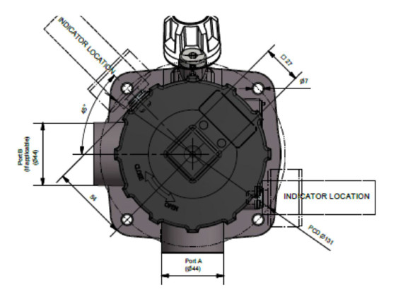 Toppdeksel for type GLF1 filter