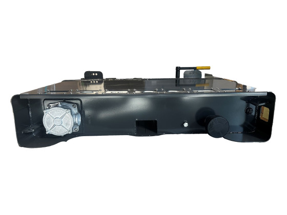 Hydraulikktank stål 200L.250x913x1200 m/runde hjørner - Inkl filter og kuleventil