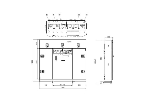 Kasse-/Tanksystem modul m.topskab