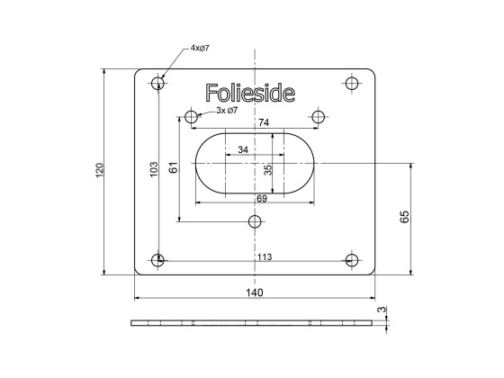 Adapterplate 1, for VBG kontakt - 20130889