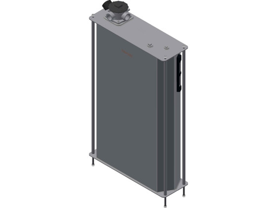 Hydraulikktank 165L,stål,bak hytte, m/GFL21 - Inkl. filter 572034