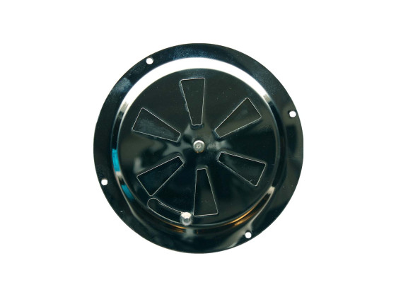 Utluftningsrist Ø 127mm rustfri syrefast on/off