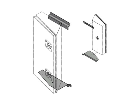 Oppheng for Volvo BevoBox bak hytte f/587992, 587994, 587996