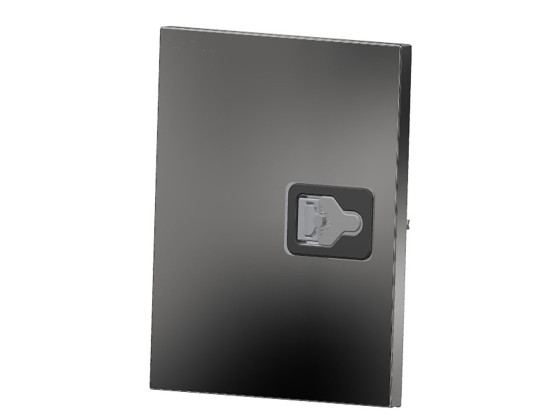 BevoBox lokk rustfri  - 500x600, sidehengslet