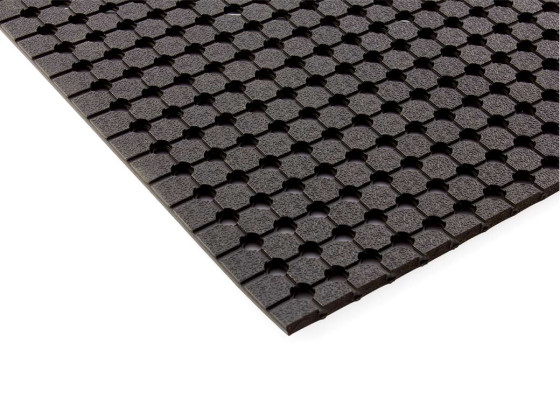 Gummimatte for BevoBox LxD 600x600mm - Gummimatte mål: 590x550mm