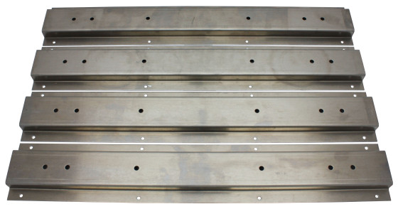 4 stk. utligningsprofil f/skuff/båndholderskuff -  L:560 mm. H: 20 mm.