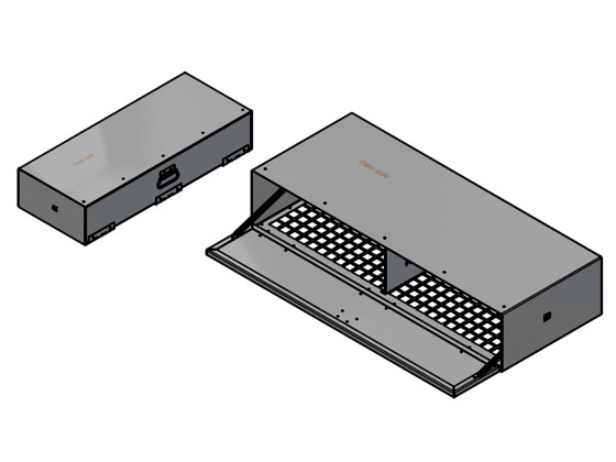 BevoBox hanskekasse RF m/nettbunn L1000xH200xD400