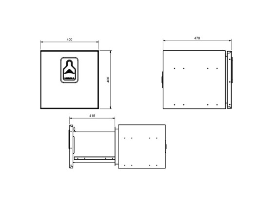 BevoBox alu LHD:400x400x470 m/skuff for DAF XG