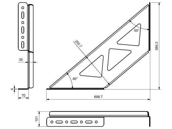 Upphäng f/verktygslåda, H+V, stål