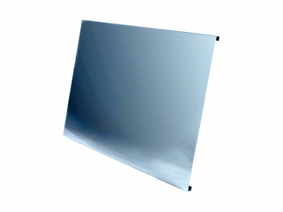 Deksel slett for sidehinder - Rustfritt polert - H600xL2500mm