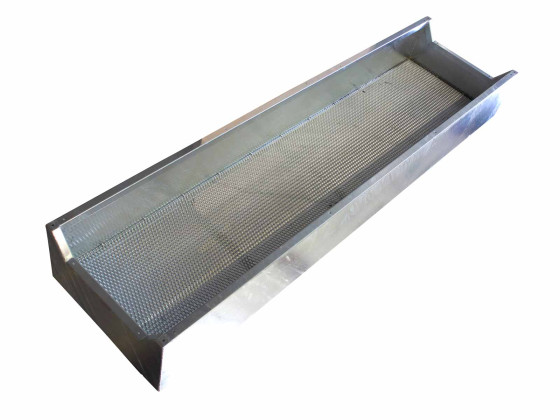 Galvanisert strøkasse. 2400x300/200x600 mm